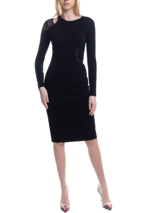 RRP €1920 JASON WU Midi Pencil Dress US0 2XS Partly Lined Lace Inserts gallery photo number 1