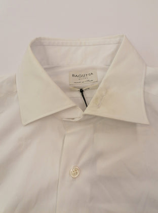 RRP €135 BAGUTTA Shirt Size 41 / 16 Stretch Spread Collar Slim Fit Made in Italy gallery photo number 4