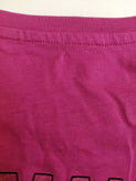 ARMANI EXCHANGE T-Shirt Top Size XS Pink Dipped Hem Glitter Coated Logo Back gallery photo number 8