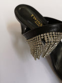RRP€360 TWINSET Leather Sandal Shoes US7 UK5.5 EU38 Rhinestones Made in Italy gallery photo number 10