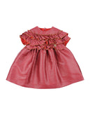 RRP €105 LE BEBE Flare Dress Size 6M Ruffle Trim Lurex Made in Italy gallery photo number 1