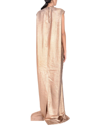 RRP €2320 RICK OWENS GLITTER AUDREY Dress US4 IT40 S Silk Blend Made in Italy gallery photo number 3