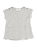 1 + IN THE FAMILY T-Shirt Dress Size 6M Striped Two Tone Short Sleeve Round Neck gallery photo number 1