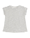 1 + IN THE FAMILY T-Shirt Dress Size 6M Striped Two Tone Short Sleeve Round Neck gallery photo number 2