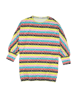 RRP €190 MISSONI KIDS Tunic Dress Size 12-13Y Printed Colourful Logo Loose Fit