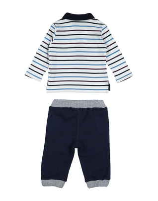 MY FIRST CHICCO T-Shirt Top & Trousers Set Size 3M / 56CM Striped