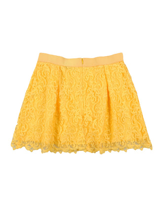 RRP €125 PINKO UP Jacquard A-Line Skirt Size XL / 16Y Yellow Zip Back gallery photo number 2