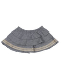 DIESEL Jersey Tiered Skirt Size 6M Melange Effect Lame Trim Elasticated Waist gallery photo number 2