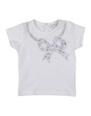 MICROBE BY MISS GRANT T-Shirt Top Size 6M Embellished Front Crew Neck gallery photo number 1
