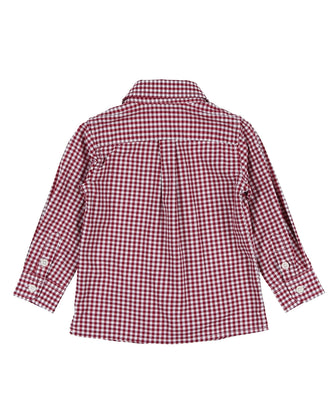 ASTON MARTIN Shirt Size 3-6M Gingham Pattern Long Sleeve Regular Collar gallery photo number 2