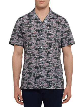 RRP €120 NN07 Shirt Size L Palm Print Regular Fit Made in Portugal gallery photo number 1