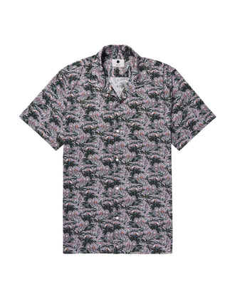 RRP €120 NN07 Shirt Size L Palm Print Regular Fit Made in Portugal gallery photo number 4