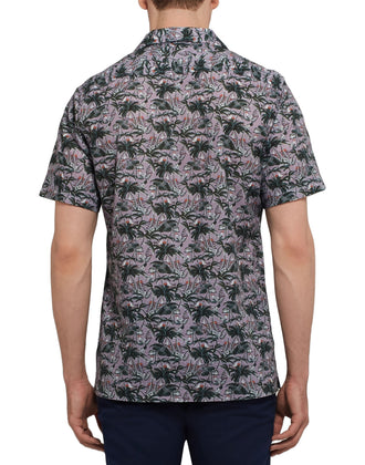 RRP €120 NN07 Shirt Size L Palm Print Regular Fit Made in Portugal gallery photo number 3
