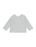 LOLO Top Blouse Size 12M Striped Peter Pan Collar gallery photo number 1