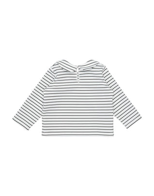 LOLO Top Blouse Size 12M Striped Peter Pan Collar
