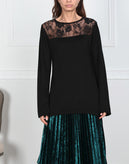 JOLIE By EDWARD SPIERS Jumper Size M Lace Made in Italy gallery photo number 2