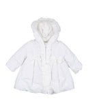 ALETTA Jacket Size 1M Bow Detail Ruffle Trim Full Zip Hooded Made in Italy gallery photo number 3