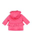 ALETTA Quilted Jacket Size 1-M Padded Pink Bows Made in Italy gallery photo number 2
