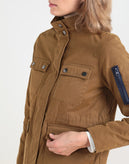 RRP €245 GEORGE J. LOVE Military Jacket Size L Padded Drawstring Waist Full Zip gallery photo number 4