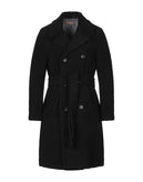 RRP €450 DANIELE FIESOLI Sherpa Overcoat Size L Wool Blend Black Made in Italy gallery photo number 1