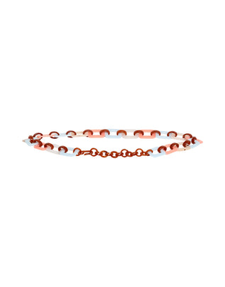 8 Resin Chain Design Waist Belt One Size Paint Splatter Effect Made in Italy