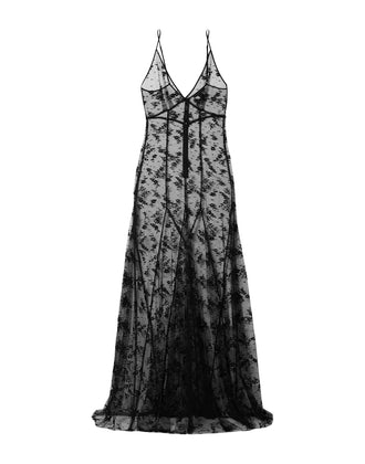 RRP€3550 KIKI DE MONTPARNASSE Lace Slip Gown S Airy Look Strappy Made in USA gallery photo number 4