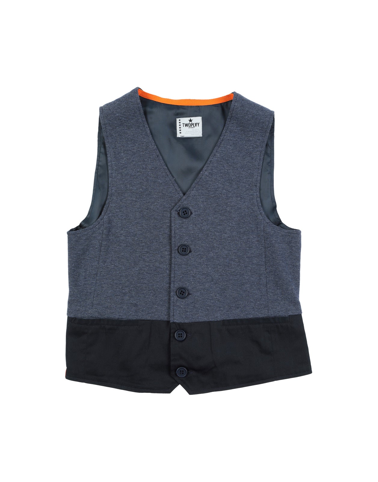 TWO PLAY DIFFERENT Waistcoat Size L / 14Y / 164CM Single-Breasted Satin Back gallery main photo