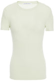 RRP €155 T By ALEXANDER WANG Top Size L Angora Rabbit Wool Blend Ribbed Front gallery photo number 1