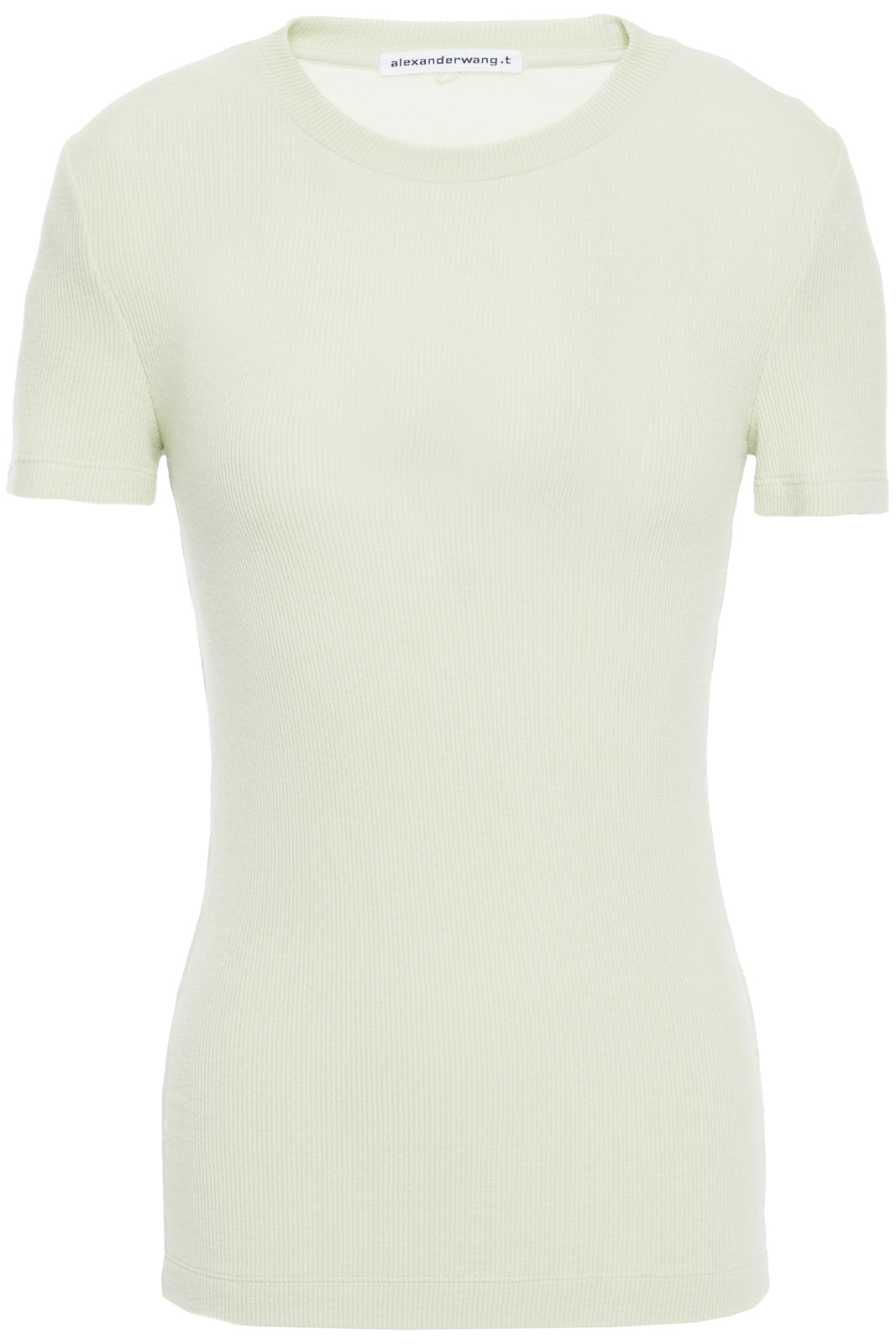 RRP €155 T By ALEXANDER WANG Top Size L Angora Rabbit Wool Blend Ribbed Front gallery main photo