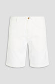 RRP€200 BELSTAFF Chino Shorts W32 White Stretch Mid Waist Logo Patch Zip Fly gallery photo number 3
