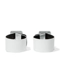 RRP €290 ATTICO Patent Leather Anklets / Cuffs Wide Pin Buckle Made in Italy gallery photo number 4