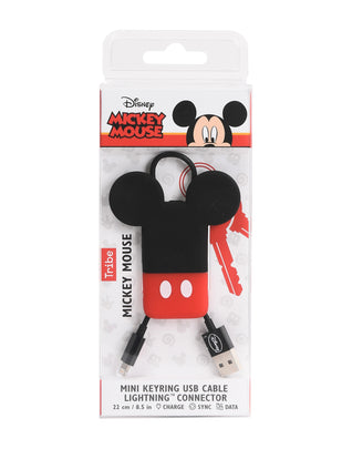TRIBE x DISNEY Star Wars Mini Keyring USB Cable Micro-USB Connector Mickey Mouse