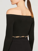 RRP €250 WOLFORD LINDA Pullover Top Size M HAND-APPLIED Pearls Seamless AW 21/22 gallery photo number 4