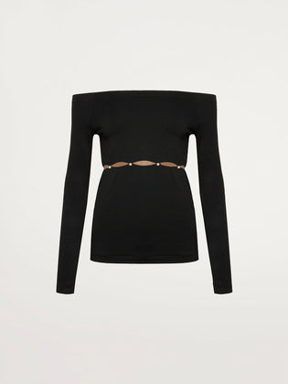 RRP €250 WOLFORD LINDA Pullover Top Size M HAND-APPLIED Pearls Seamless AW 21/22 gallery photo number 5