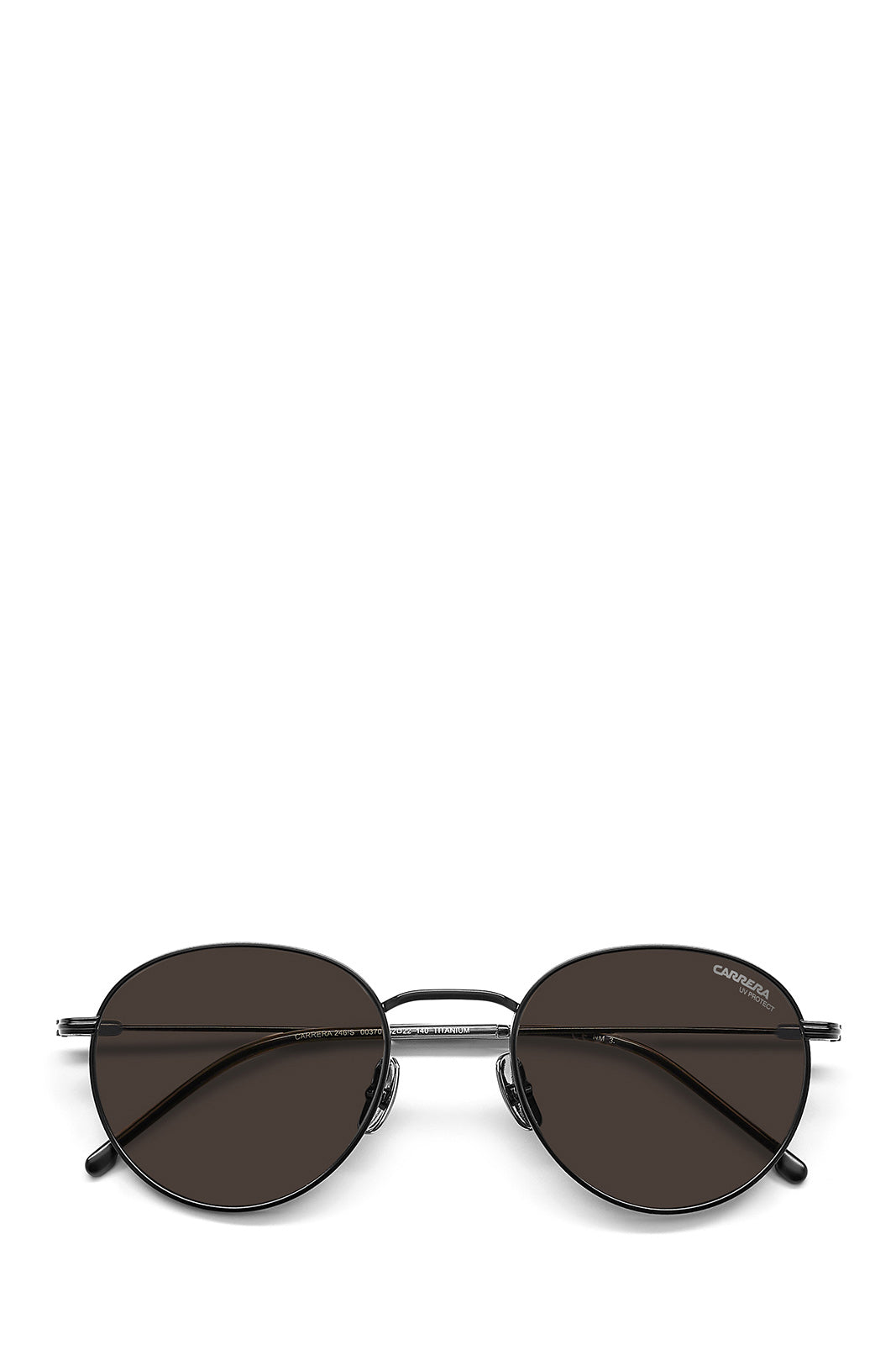RRP€200 CARRERA Round Sunglasses  Black UV Protect Mirrored Lenses Lightweight gallery main photo