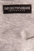 EMPORIO ARMANI T-Shirt Size 50 / L Melange Coated Logo Short Sleeve V-Neck gallery photo number 5