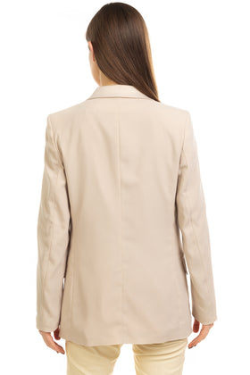RRP€155 GIORGIA & JOHNS Crepe Blazer Jacket Size 42 / S Satin Trim Made in Italy gallery photo number 3