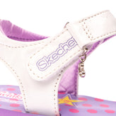 SKECHERS Ankle Strap Sandals Size 34 UK 1.5 US 2.5 LED Lights Glitter Flowers gallery photo number 9