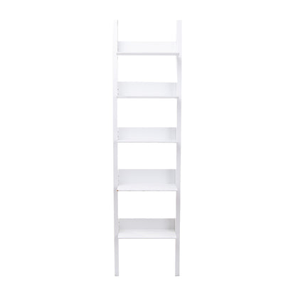 Contemporary Ladder Design Shelf System White Colour Wall Mountable