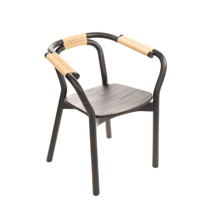 RRP €435 NORMANN COPENHAGEN KNOT Chair By Tatsuo Kuroda Made of Stained Ash