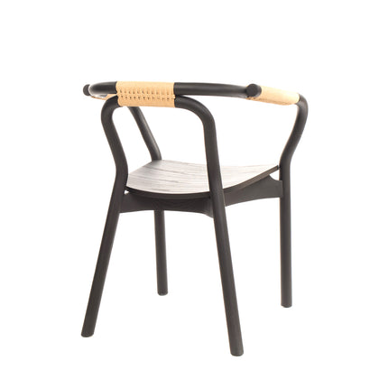 RRP €435 NORMANN COPENHAGEN KNOT Chair By Tatsuo Kuroda Made of Stained Ash gallery photo number 2