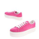 RRP €125 FLORENS Canvas Sneakers Size 37 UK 4 Two Tone Stitched Flatform Sole gallery photo number 7