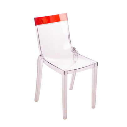 RRP €240 KARTELL Hi Cut Chair Ergonomic Design Transparent Made in Italy