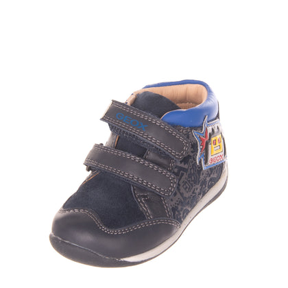 GEOX RESPIRA Baby Leather Sneakers EU 20 UK 3.5 US 4.5 Patterned Antishock gallery photo number 1