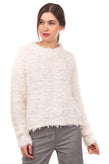 RRP €395 IRO Jumper Size M Wool & Mohair Blend Fringe Knit Made in Italy gallery photo number 1