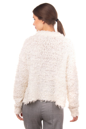 RRP €395 IRO Jumper Size M Wool & Mohair Blend Fringe Knit Made in Italy gallery photo number 3