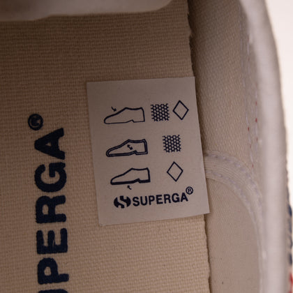 SUPERGA Canvas Sneakers Size 36 UK 3.5 US 6 Two Tone Varnished Effect Trim gallery photo number 7