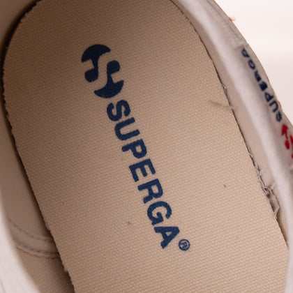 SUPERGA Canvas Sneakers Size 36 UK 3.5 US 6 Two Tone Varnished Effect Trim gallery photo number 6