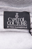RRP €110 CAPITOL COUTURE BY TRISH SUMMERVILLE Sweatshirt Size S Melange Coated gallery photo number 8