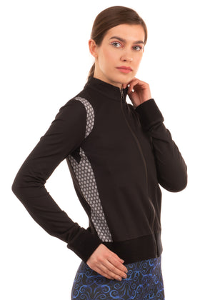RRP€280 CAPITOL COUTURE By TRISH SUMMERVILLE Track Jacket Size 2 / XS Perforated gallery photo number 3